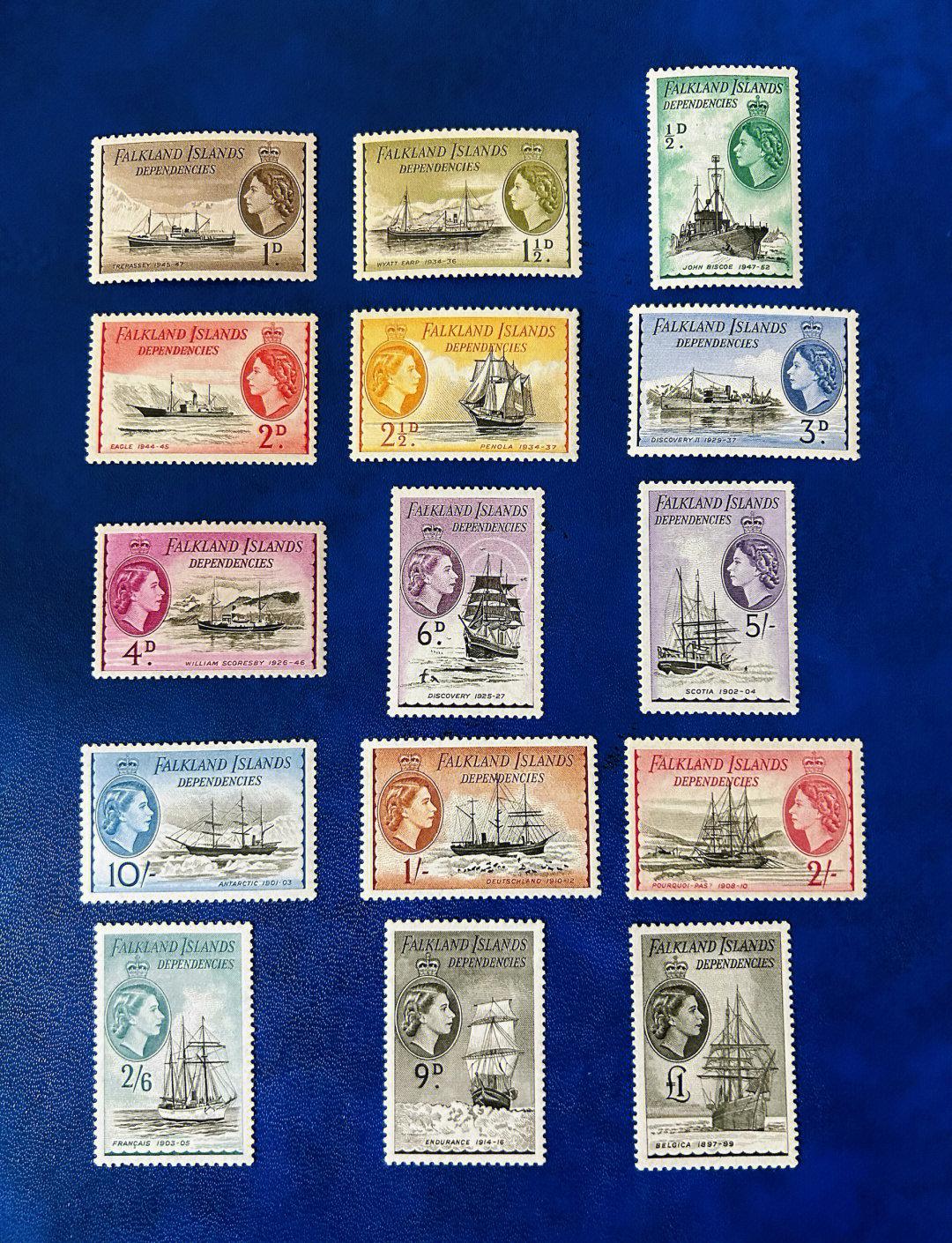 方寸間的南大西洋記憶 英屬?？颂m群島郵票概覽